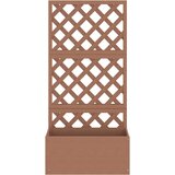  Sadilica s rešetkom smeđa 65 x 33 x 135 cm WPC | shoptok.hr