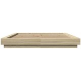  Okvir za krevet s LED svjetlima boja hrasta 160 x 200 cm drveni | shoptok.hr