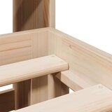 vidaXL Knjižna postelja brez vzmetnice 150x200 cm trdna borovina | Shoptok.si