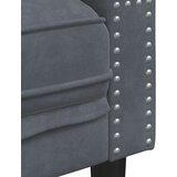 vidaXL Dijamantni Tamno siva 194 x 74.5 x 70.5 cm Baršun | shoptok.hr