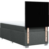  Krevet s oprugama i madracem tamnosivi 90 x 190 cm od tkanine | shoptok.hr