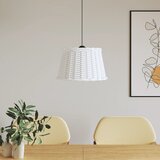 vidaXL Senčilo za stropno svetilko belo Ø45x28 cm pleteno Cene
