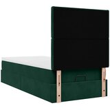  Okvir kreveta s madracima tamnozeleni 90x190cm baršunasti | shoptok.hr