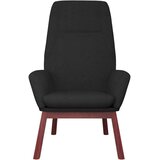  stol za sproščanje s stolčkom za noge, blago, črna | Shoptok.si