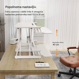 Vonhaus Nastavek za sedeče-stoječo mizo, bel | Shoptok.si