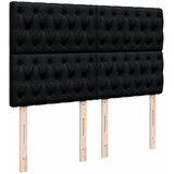 Krevet s oprugama i madracem crni 160x200 cm od tkanine | shoptok.hr