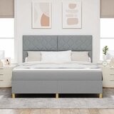  Krevet s opruga kutije Svijetlo siva 180 x 200 cm tkanina | shoptok.hr