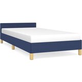  Okvir kreveta s uzglavljem bez madraca plavi 100x200 cm tkanine | shoptok.hr