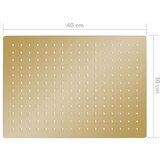 Glava za tuš od nehrđajućeg čelika 40 x 30 cm pravokutna zlatna | shoptok.hr
