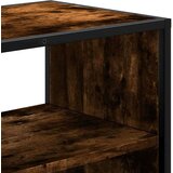 vidaXL TV omarica dimljen hrast 60x31x39,5 cm inženirski les in kovina | Shoptok.si