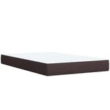 vidaXL Krevet box spring s madracem tamnosmeđi 120 x 190 cm od tkanine | shoptok.hr