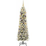  Umjetno božićno drvce Bijela 210 cm PVC i Metal i Plastika | shoptok.hr