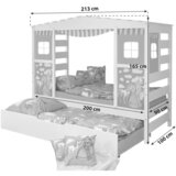 MID.YOU Igralna Postelja Lio, 90x200, Lila, Predal | Shoptok.si