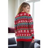 Dewberry 88147 Christmas Womens Sweater-RED | Shoptok.si