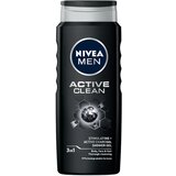 Nivea Men Active Clean gel za prhanje za telo, obraz in lase 500 ml za moške Cene