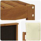  Set vanjskih sofa 4 kom. Prirodna i krem | shoptok.hr