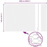 vidaXL postovi ograde 22 kom U-kanal siva 140 cm čelik, šesterokutna ograda siva 1.4x50 m čelik | shoptok.hr