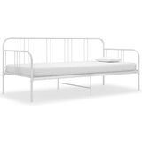  Za krevet na razvlačenje bijeli metalni 90 x 200 cm Cijene