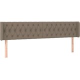  Uzglavlje s ušima smeđesivi 183x16x78/88 cm od tkanine | shoptok.hr