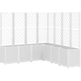  Vrtna sadilica s rešetkom bijela 160 x 160 x 140 cm PP | Eponuda.com