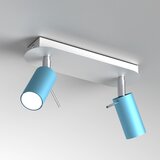  Reflektorska svetiljka PRESTON 2xGU10/MR11/40W/230V plava | Eponuda.com