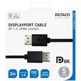 Deltaco Kabel DisplayPort 8K, DP 1.4, 2m, CRNI Cijene
