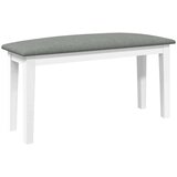 vidaXL Klupa 90 cm bijela puna drvena guma Cijene
