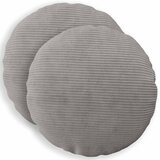  Presvlaka za jastuk 2 pcs HEERLEN Svjetlosiva &amp;Oslash; 50 cm Kord Slike