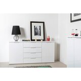 CARRYHOME komoda, bela, visoki sijaj | Shoptok.si