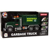Lean_Toys Avtomobilski smetarski tovornjaki Temno zeleni Zvoki Luči | Shoptok.si