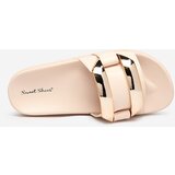 Resti Women's beige slippers with golden Serina ornament - Footwear | Shoptok.si