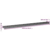  Povišena vrtna gredica 1150 x 100 x 36 cm od čelika COR-TEN | shoptok.hr