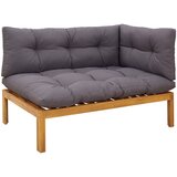  Jedinične vrtne Pallet sofe 2 Komad Prirodna i tamno siva | shoptok.hr