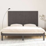  Zidno uzglavlje sivo 185x3x110 cm od masivne borovine | shoptok.hr