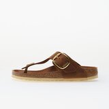 Birkenstock Sneakers Gizeh Big Buckle Natural Leather Oiled Cognac EUR 37 | Shoptok.si