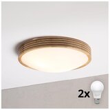 Brilagi LED plafonsko svetlo CARVALHO MODERN SLIM 2xE27/60W/230V prečnik 37,5 cm hrast Cene