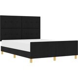  Postelja Črna 140x200 cm Tkanina, (22049827) | Shoptok.si
