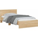  Okvir kreveta s uzglavljem LED boja hrasta sonome 100 x 200 cm | Eponuda.com