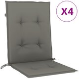  Jastuci za stolice 4 kom prošarano tamnosiva 100x50x4cm tkanina | shoptok.hr