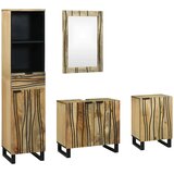  Set namještaja za kupaonicu Zidne 4 pcs Smeđa Konstruirano drvo | shoptok.hr
