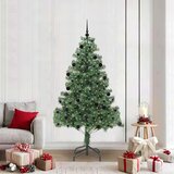 vidaXL Božično drevo med 300 LED z stojalom Zelena 210 cm PVC | Shoptok.si