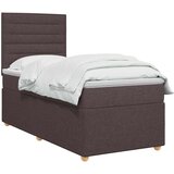  Boxspring krevet s madracem Tamno smeđa 80 x 200 cm Tkanina | shoptok.hr
