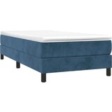 Box spring postelja z vzmetnico temno modra 90x200 cm žamet, (20726281) | Shoptok.si