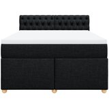  Krevet s oprugama i madracem crni 140x200 cm od tkanine | shoptok.hr