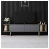 Hanah home TV komoda Gold Line, 180x48x30 cm, antracit-zlatna boja | Eponuda.ba
