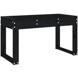  Klupa crna 80 x 38 x 45 cm od masivne borovine | shoptok.hr