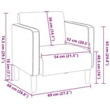 SOFA fotelja s naslonima za ruke tamno zelena 54 cm | shoptok.hr