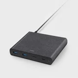 HUB SURGE LITHOS COLLECTIVE 90W 2XUSB-A QC 3.0 NA USB-C PD 3.0 ČRN, (21833840)