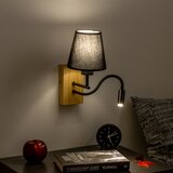  Brilagi - LED zidna lampa NUBILA WOOD 1xE27/25W/230V + LED/3W hrast/crna | Eponuda.com
