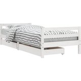  Okvir za dječji krevet s ladicama bijeli 80x200 cm od borovine | shoptok.hr
